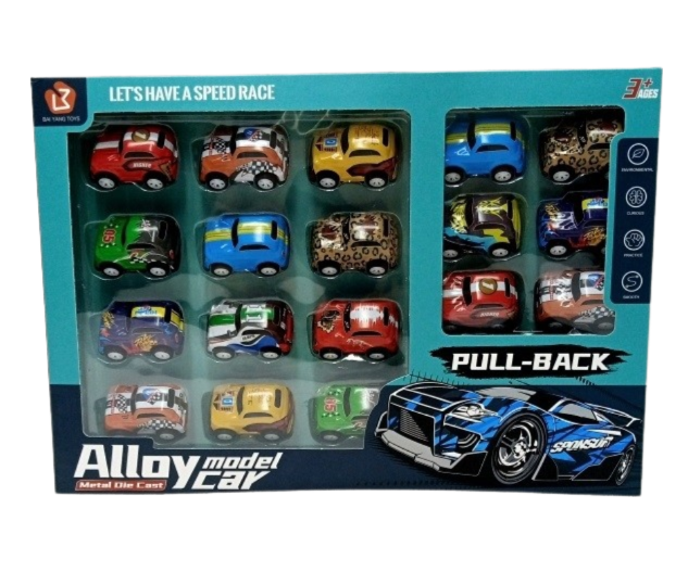 (5512-18) 18pcs Friction Car