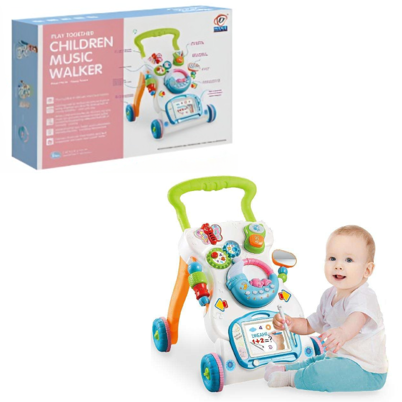 (696-R16) Babywalker W/Music And Light With Kettle W/Out 2Aa Batteries P.Bx