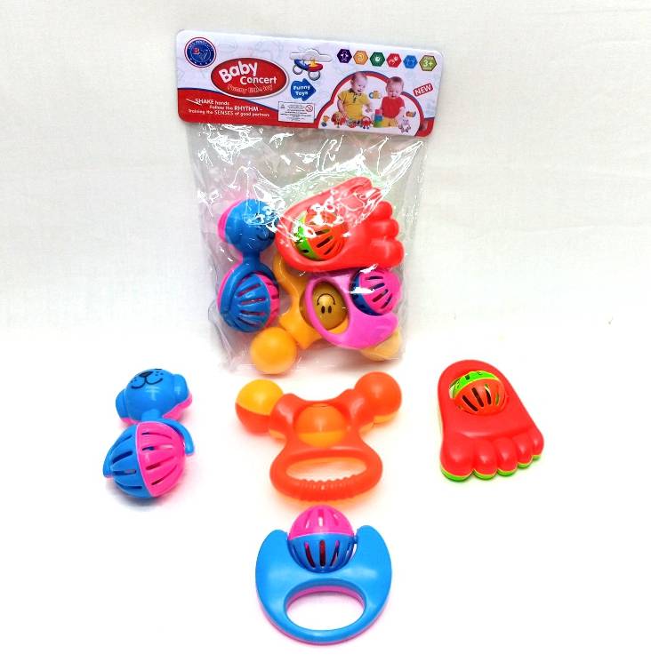 (BS-78-4) Baby Rattles Set 4 Pcs