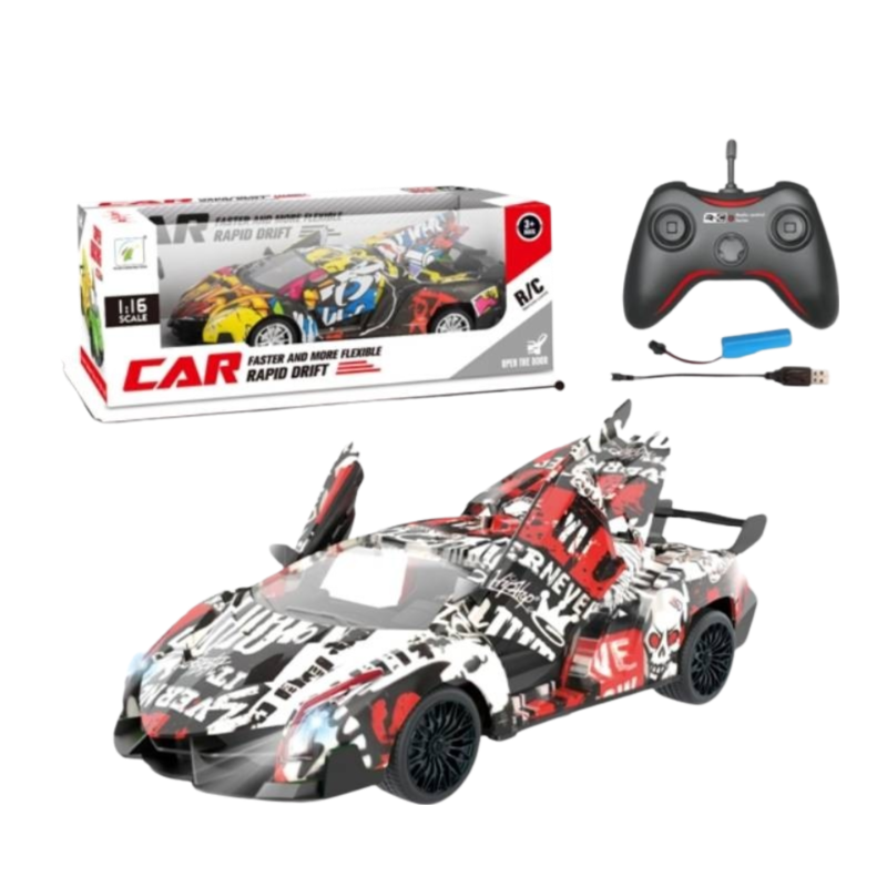 (8904B-3) 1:16 R/C Full Funt Car,Open 3 Door W/Lih