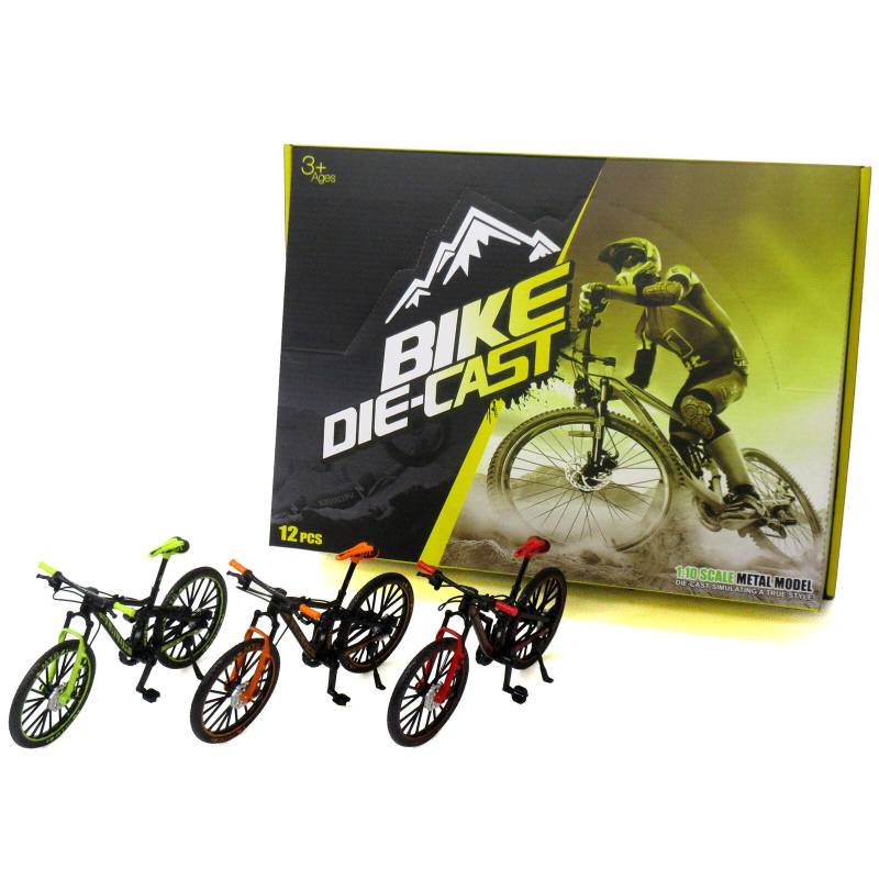 (338A) Diecast Bicycle 12 Pcs Box