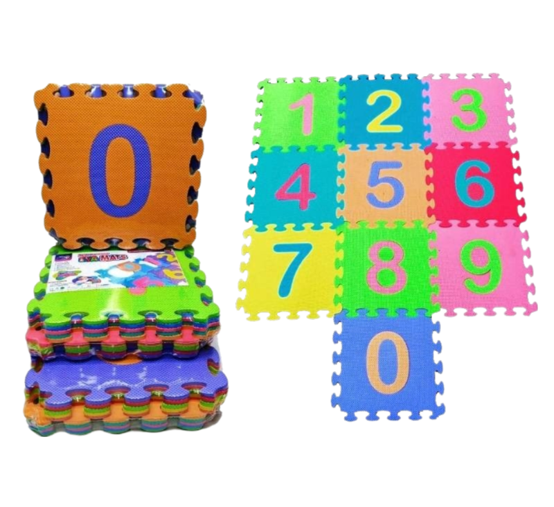 (EM-10) 10 Pcs numbers Puzzle Mat