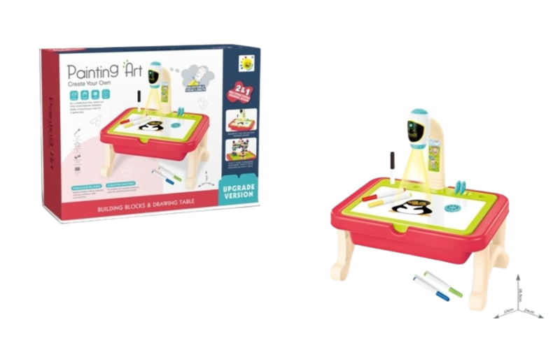 (23188-12C) 2in1 Painting Art Series Table