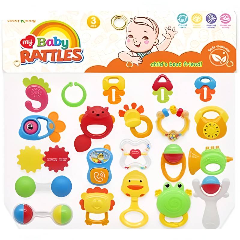 (K225D399) My Baby Rattles Set (22Pcs)