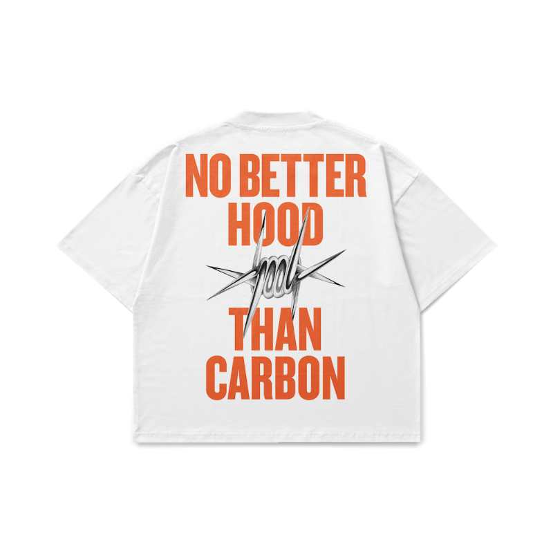 NO BETTER HOOD THAN CARBON (WHITE)