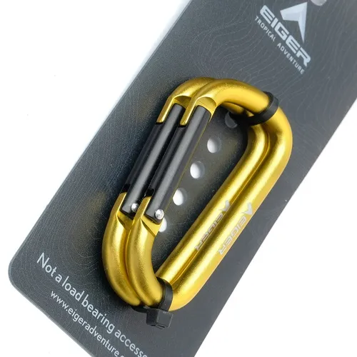 6 MM D CARABINER 2 PCS