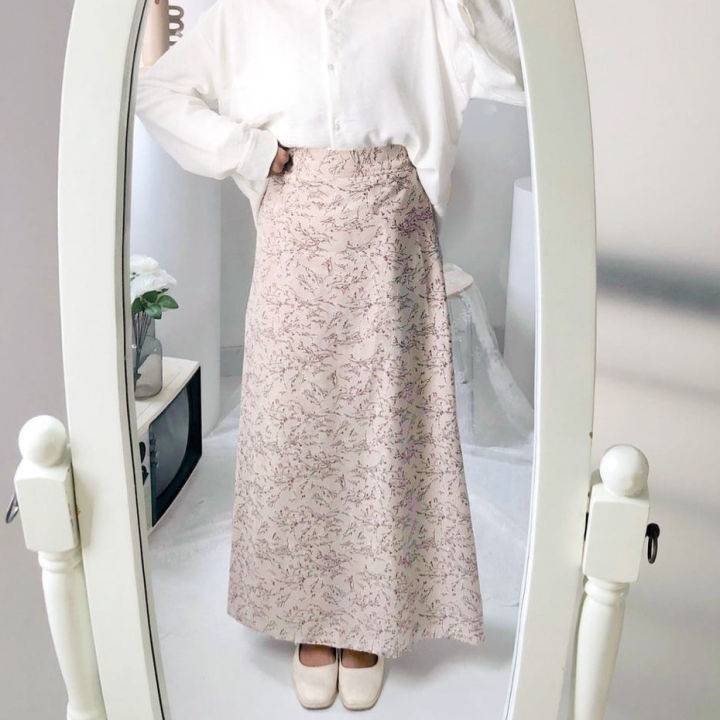 rok motif bunga korea