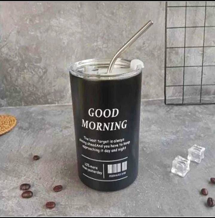 Tumbler Kopi Stainless Steel - BLACK