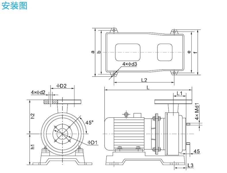 SZ65-40-200SF26 SZ Series Fluoroplastic Chemical Pump