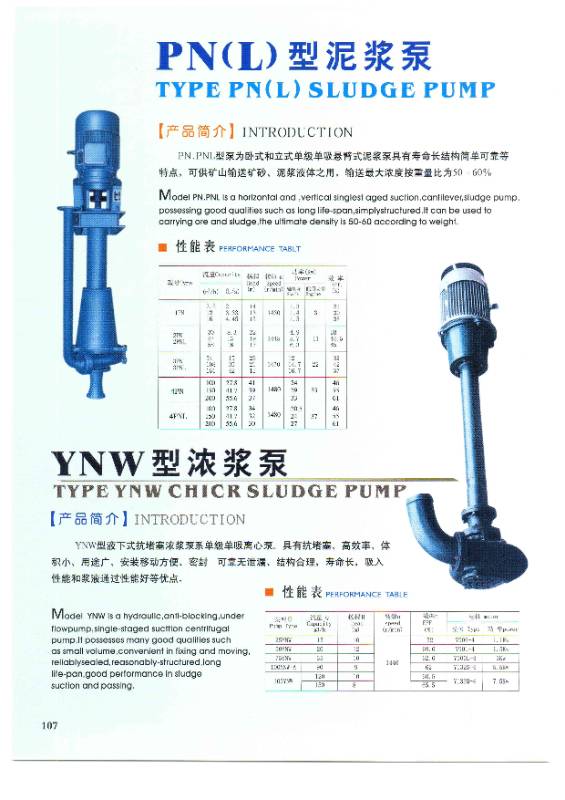 PN(L) SLUDGE PUMP