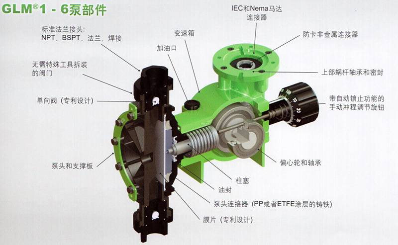 DM6E3PB Mechanical Diaphragm Metering Pump