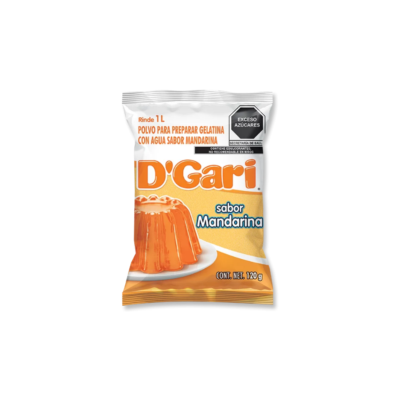 Gelatina de Agua D'Gari Sabor Mandarina