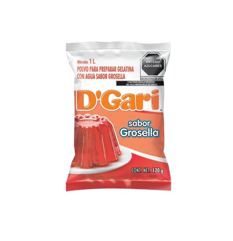 Gelatina de Agua D'Gari Sabor Grosella