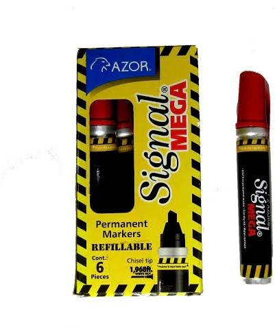 Marcador Permanente Mega Size Rojo