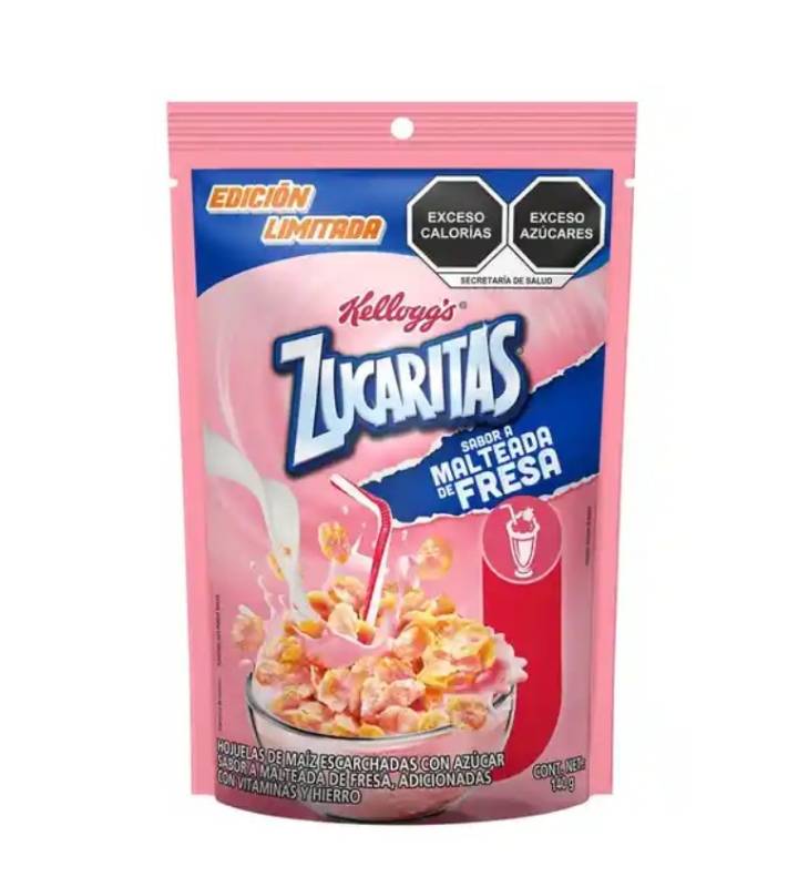 Zucaritas Sabor Malteada de Fresa de Bolsa