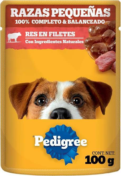 Pedigree Raza Pequeña Res en filetes