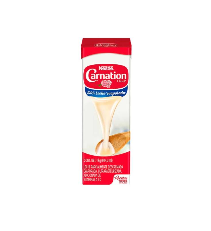Leche Evaporada Carnation Tetra pack