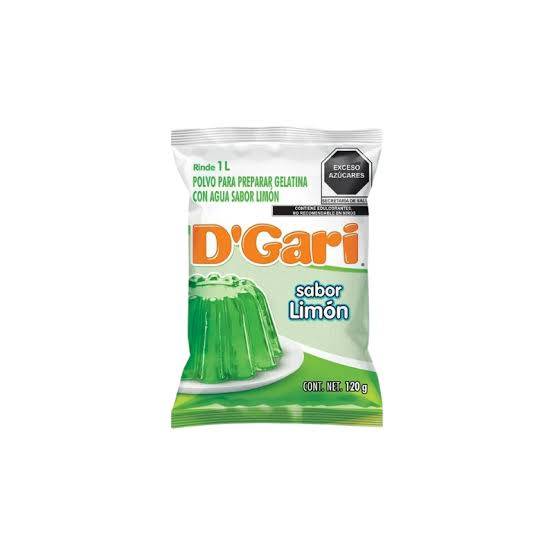 Gelatina de Agua D'Gari Sabor Limón
