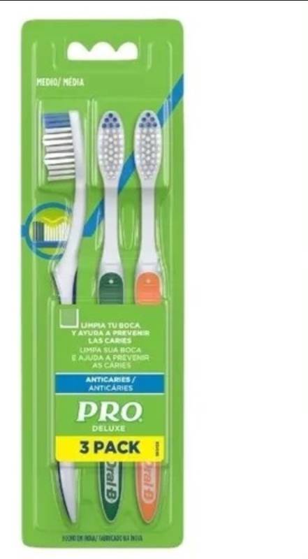 Cepillos Dentales Pro Deluxe Medio