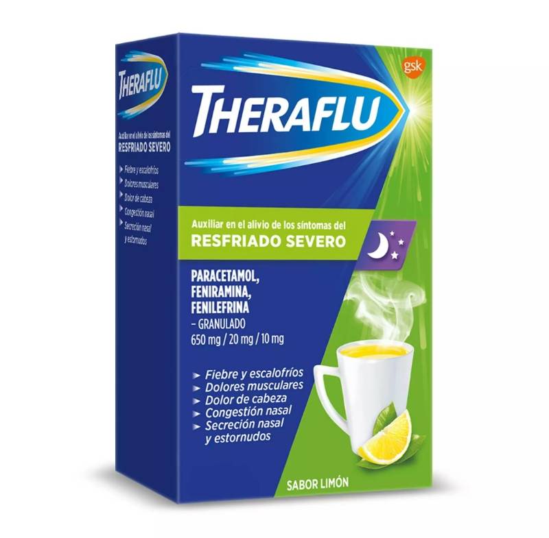 Sobre de Theraflu de Noche