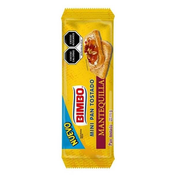 Mini Pan Tostado con Mantequilla