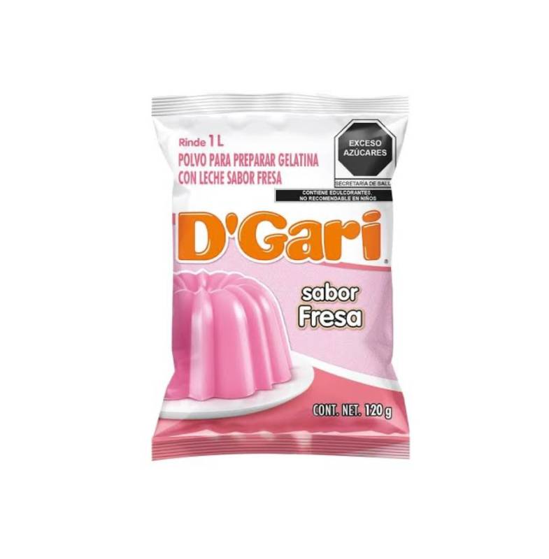 Gelatina de Leche D'Gari Sabor Fresa