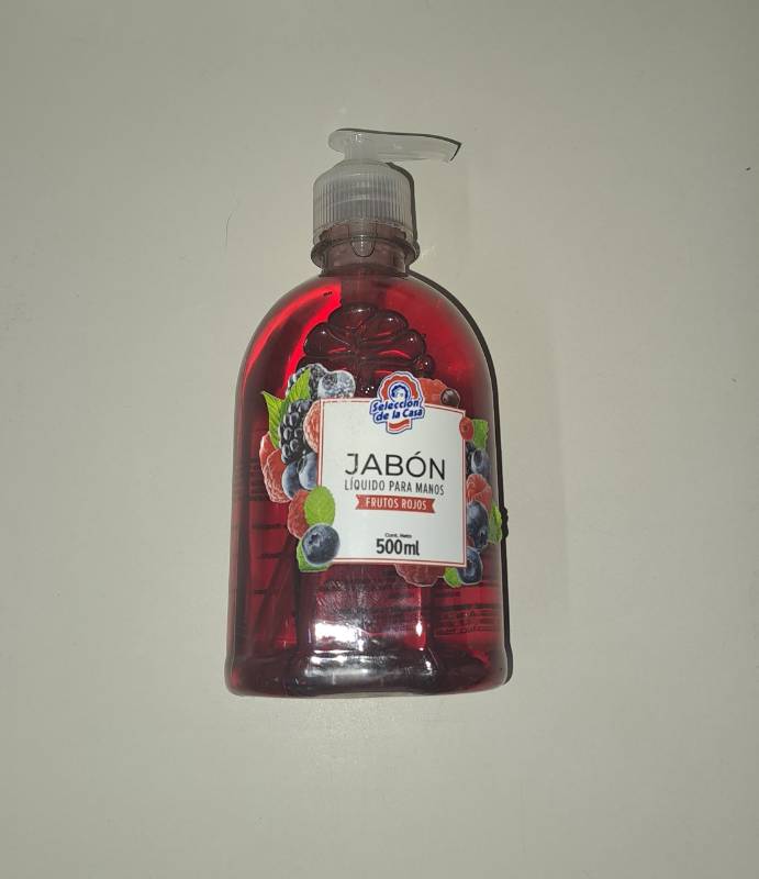 Jabón Líquido para Manos en Bote Aroma Frutos Rojos