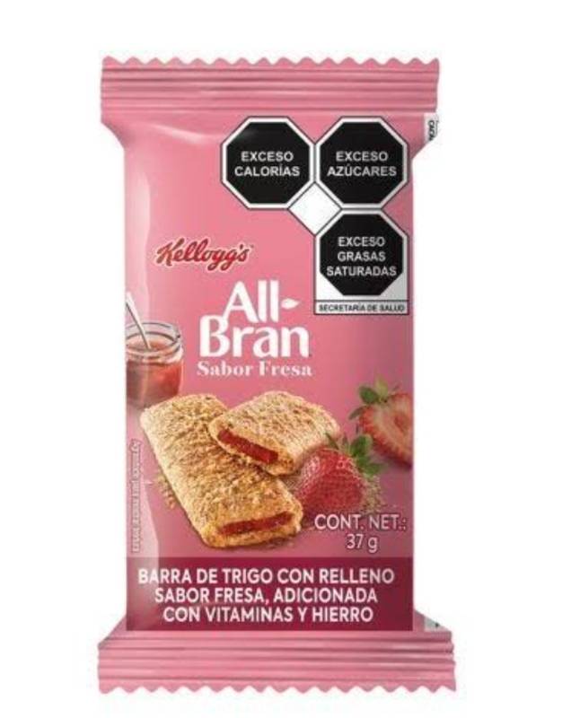 Barra de Trigo All Bran con Relleno Sabor Fresa
