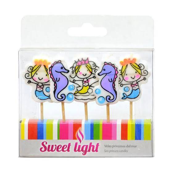 Velas para Pastel de Sirenas