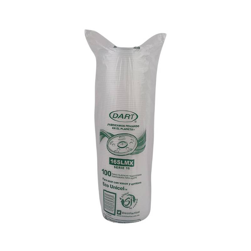 Tapa de Plástico Translúcido para Vaso de 473ml