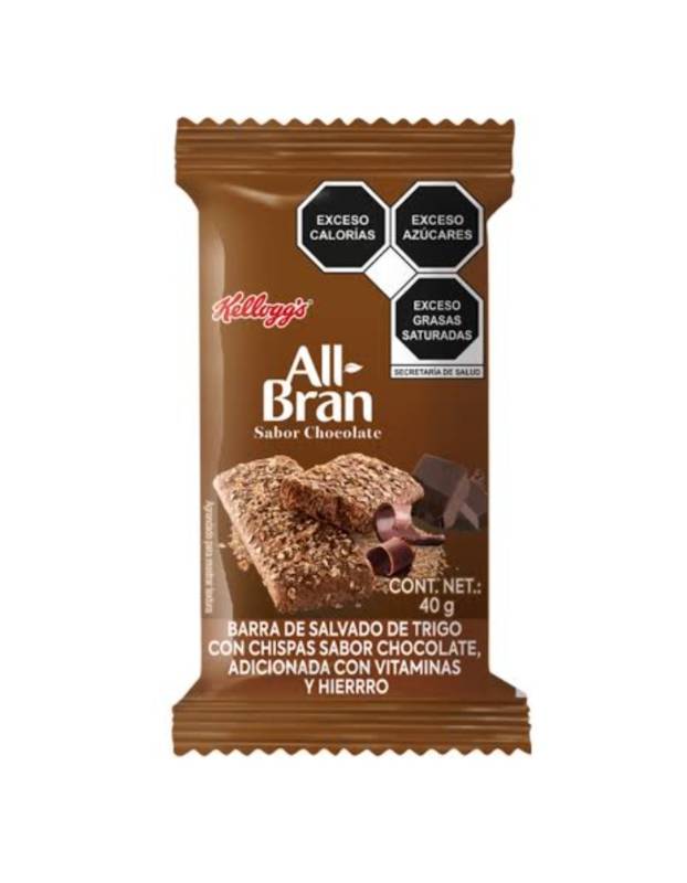 Barra de Salvado de Trigo All Bran con Chispas Sabor Chocolate