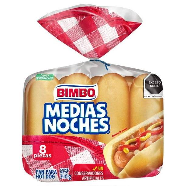Pan para Hot Dogs Medias Noches