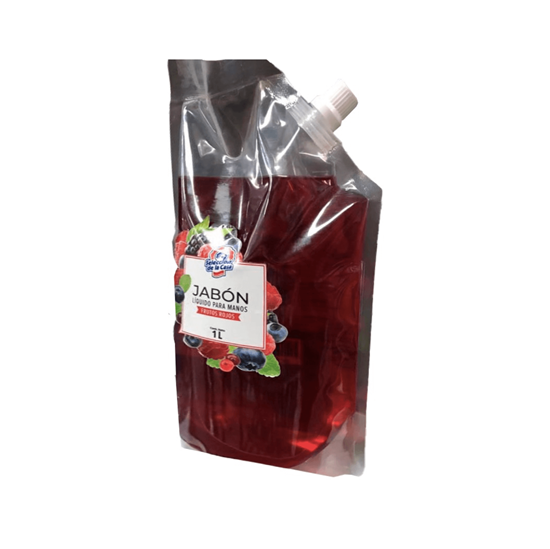 Jabón Líquido para Manos en Bolsa Aroma Frutos Rojos