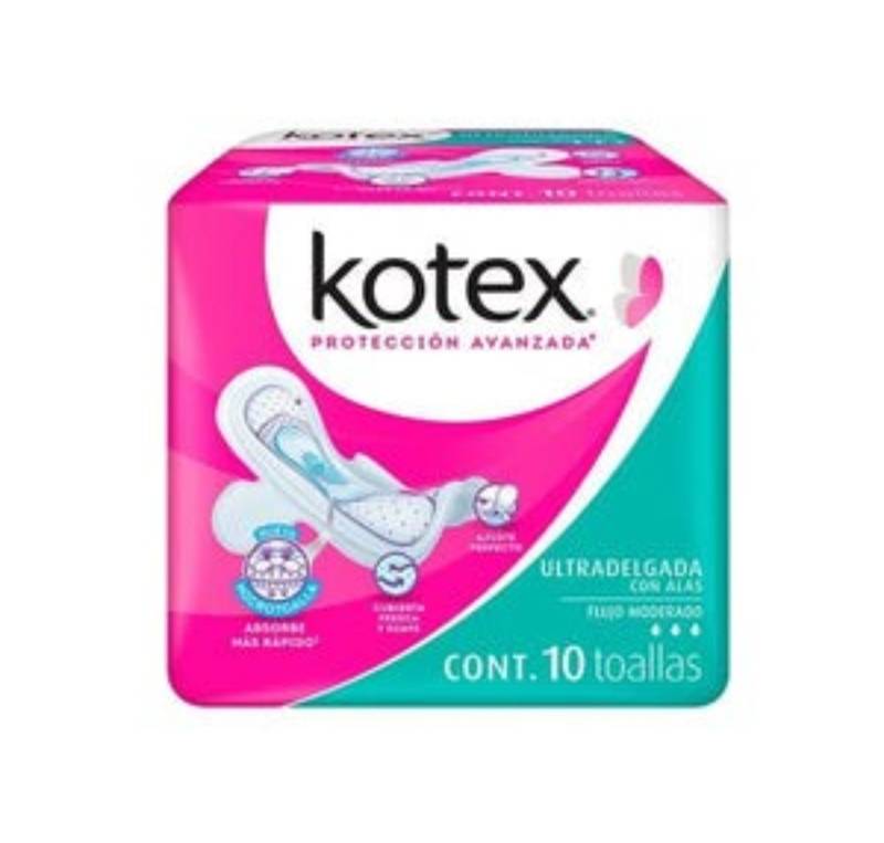Toallas Ultradelgadas con Alas Kotex