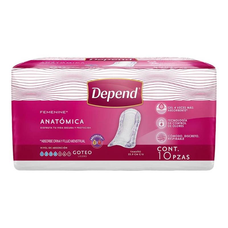Toallas Anatómicas Depend