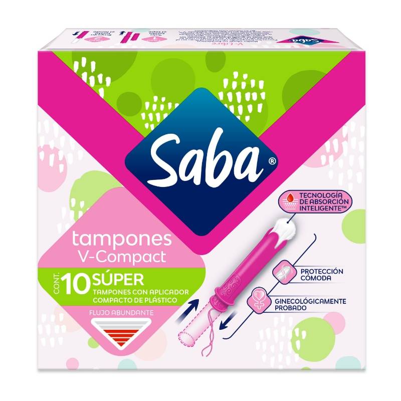 Tampones V-Compact Saba Súper