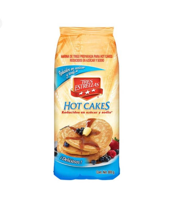 Harina de Trigo Preparada para Hot Cakes Reducidos en Azúcares