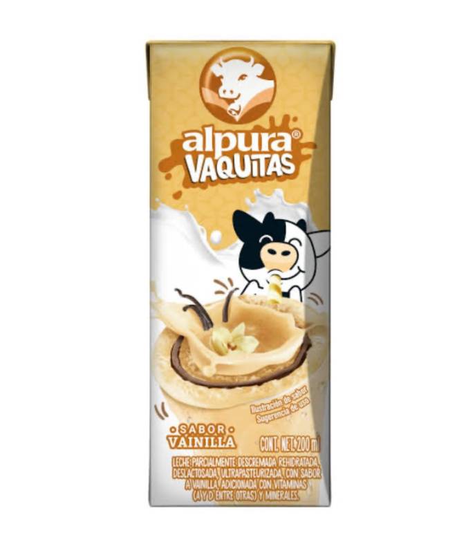 Leche Alpura Vaquitas Sabor Vainilla