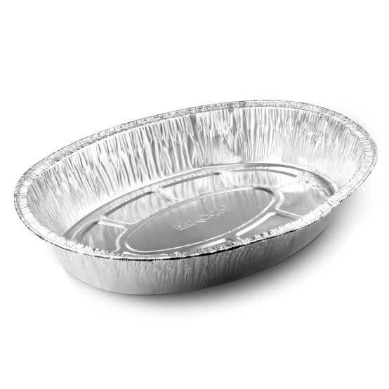 Charola de Aluminio Ovalada