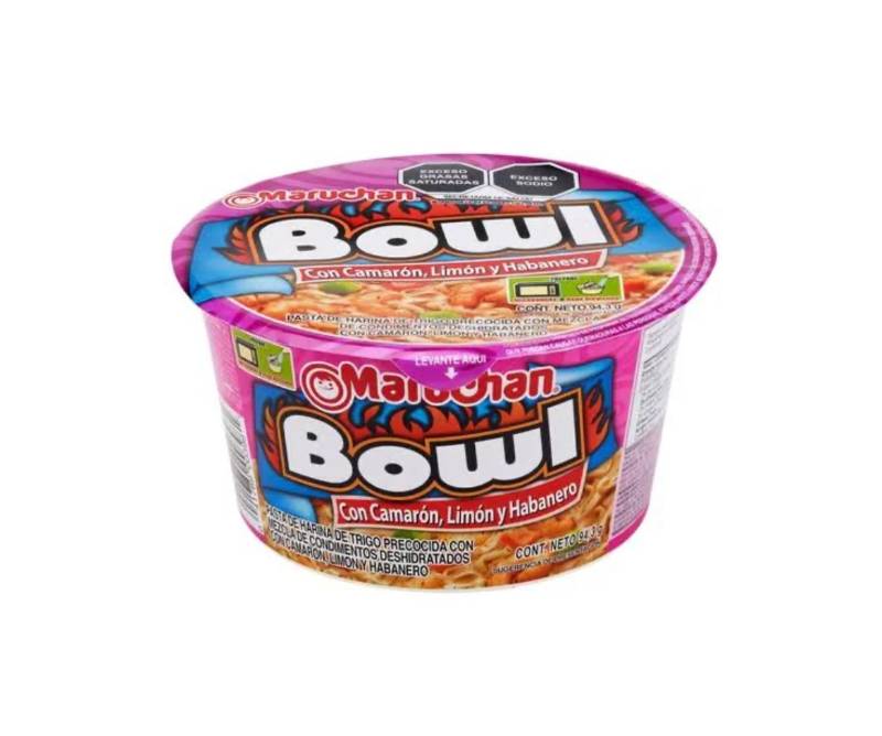 Maruchan Sabor Camarón , Limón y Habanero Bowl
