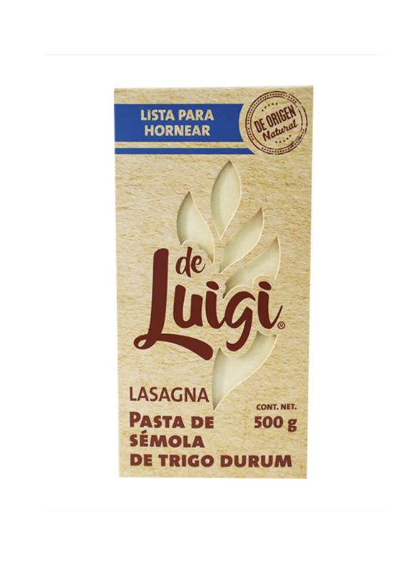 Pasta de Sémola de Trigo Durum Lasagna