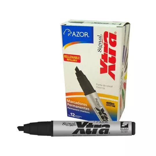 Marcador Permanente Razor Negro