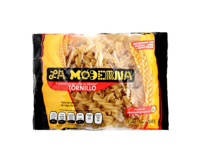 Pasta de Sémola de Trigo Durum Tornillo