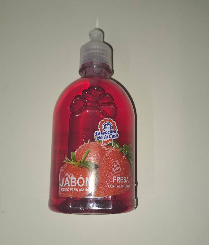 Jabón Líquido para Manos en Bote Aroma Fresa