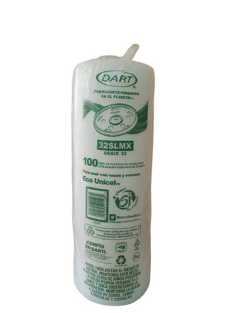 Tapa de Plástico Translúcido para Vaso de 946ml y Envace de 473ml
