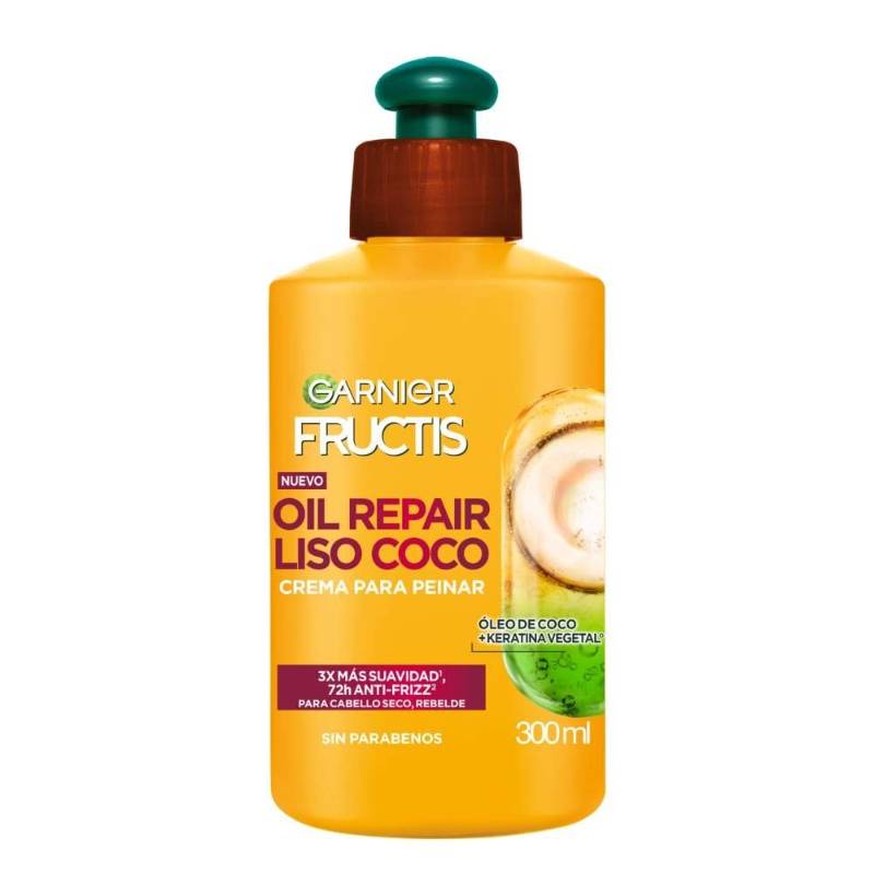 Crema para Peinar Fructis Oil Repair Liso Coco