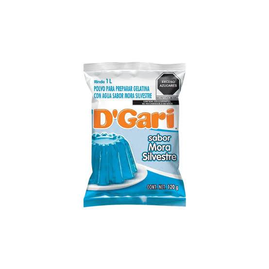 Gelatina de Agua D'Gari Sabor Mora Silvestre