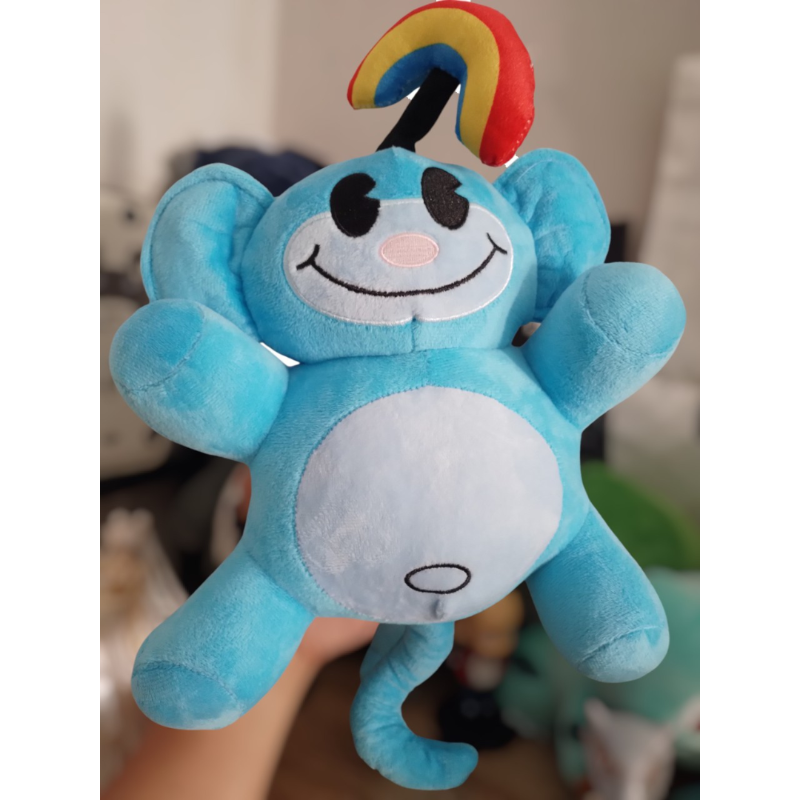 Simio Arcoiris Azul - KND - 30 cm - Los chicos del barrio