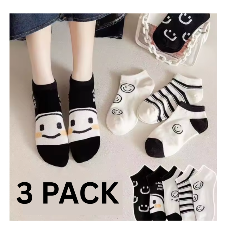 3 PACK Medias Tobilleras Para Chicas/Niñas