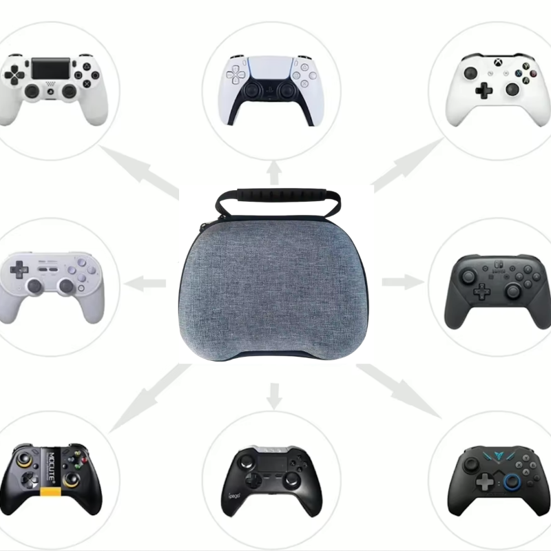 Estuche Universal para Controles de Consolas PS5/PS4/XBOX/SWITCH Color Gris